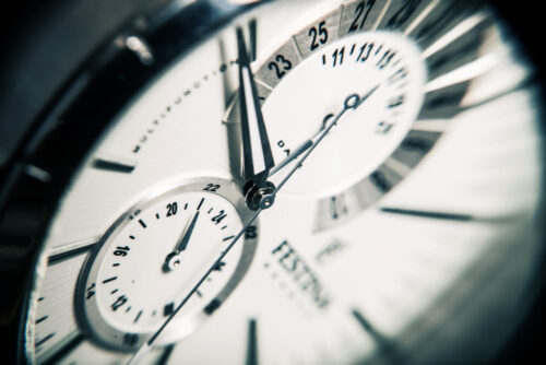 time on wristwatch