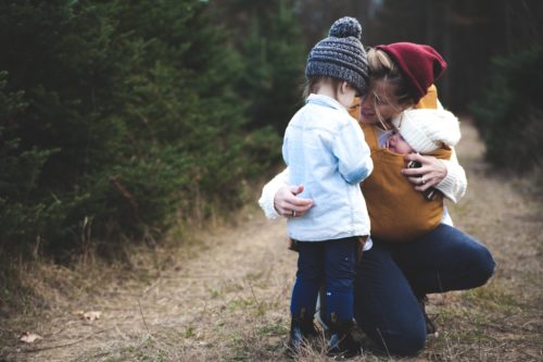 parent with children